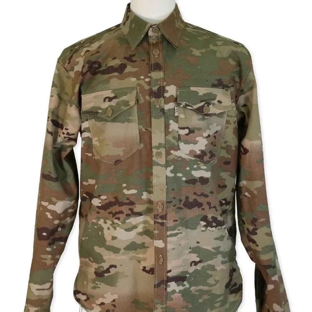 Railcar Fine Goods Eliminator Rip Stop Woven Shirt - Camo